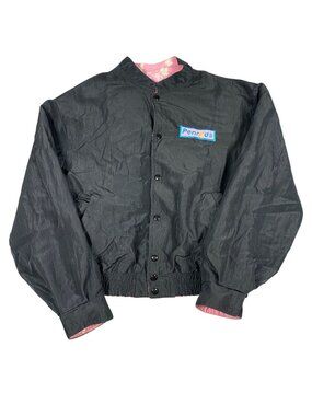 Penrods Beach Club Miami Jacket Black Embroidered Vintage 80s Caribbean Cowboy